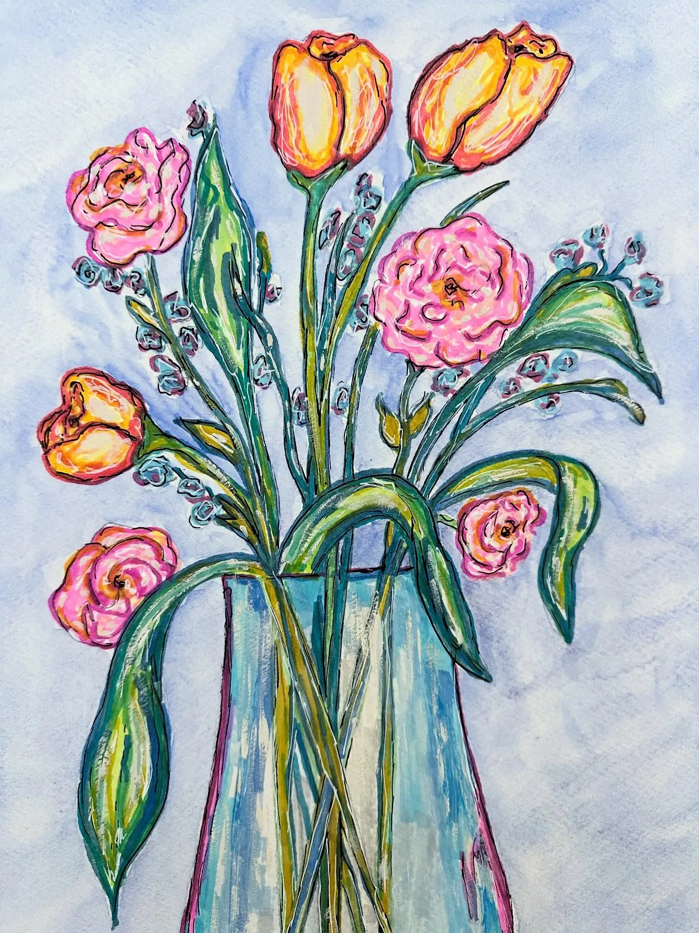 Tulipaner i vase