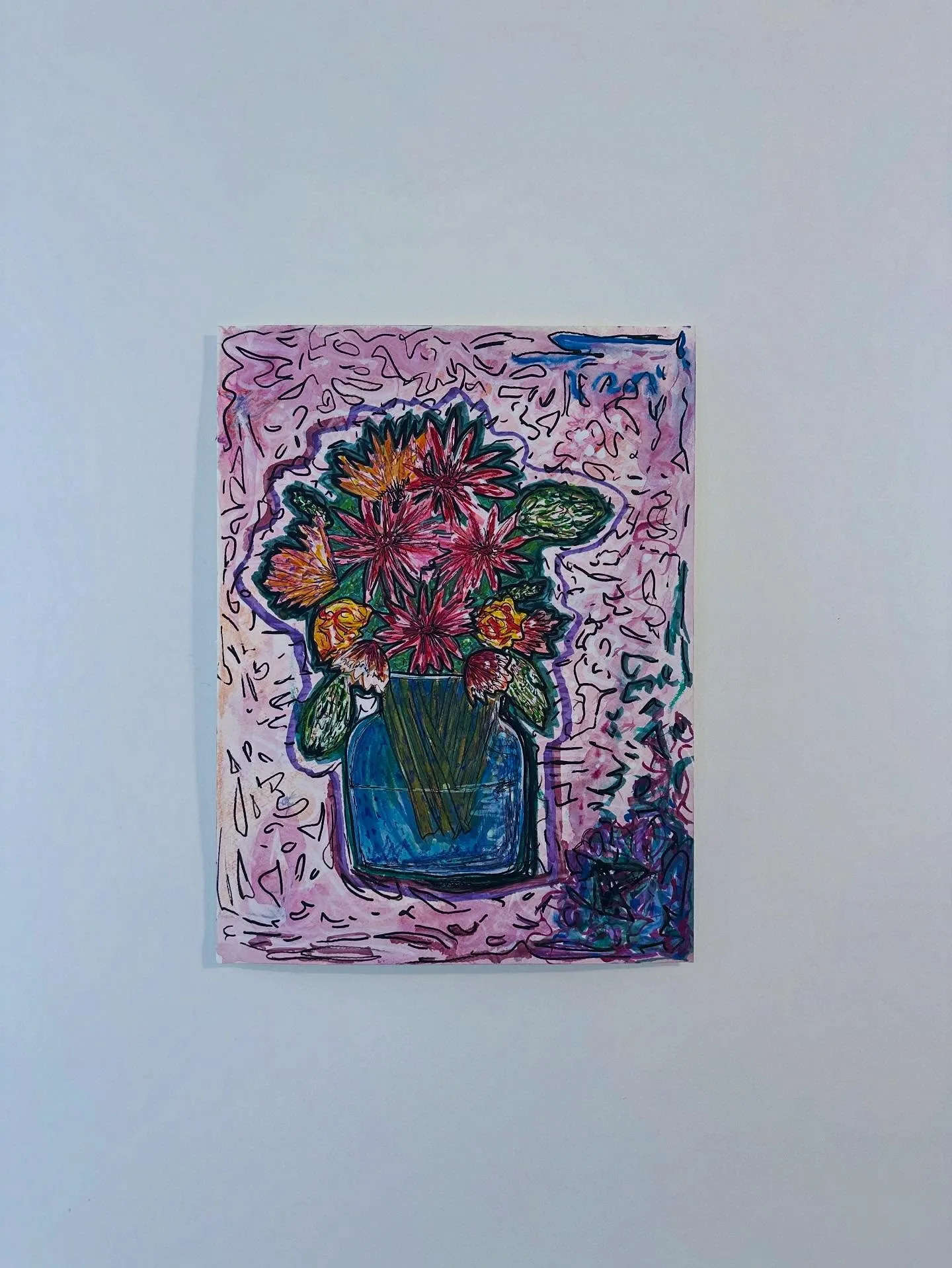 Vase på lilla